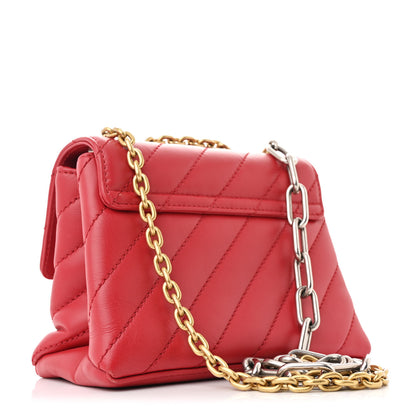 Off-White Calfskin Diagonal Quilted Jackhammer 19 Shoulder Bag Red 3 of 10