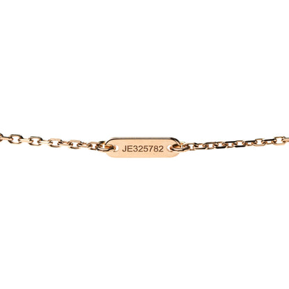 Van Cleef & Arpels 18K Rose Gold Carnelian Sweet Alhambra Pendant Necklace 4 of 5