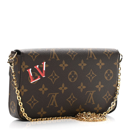 Louis Vuitton Monogram My LV World Tour Pochette Felicie Chain Wallet Black 4 of 11