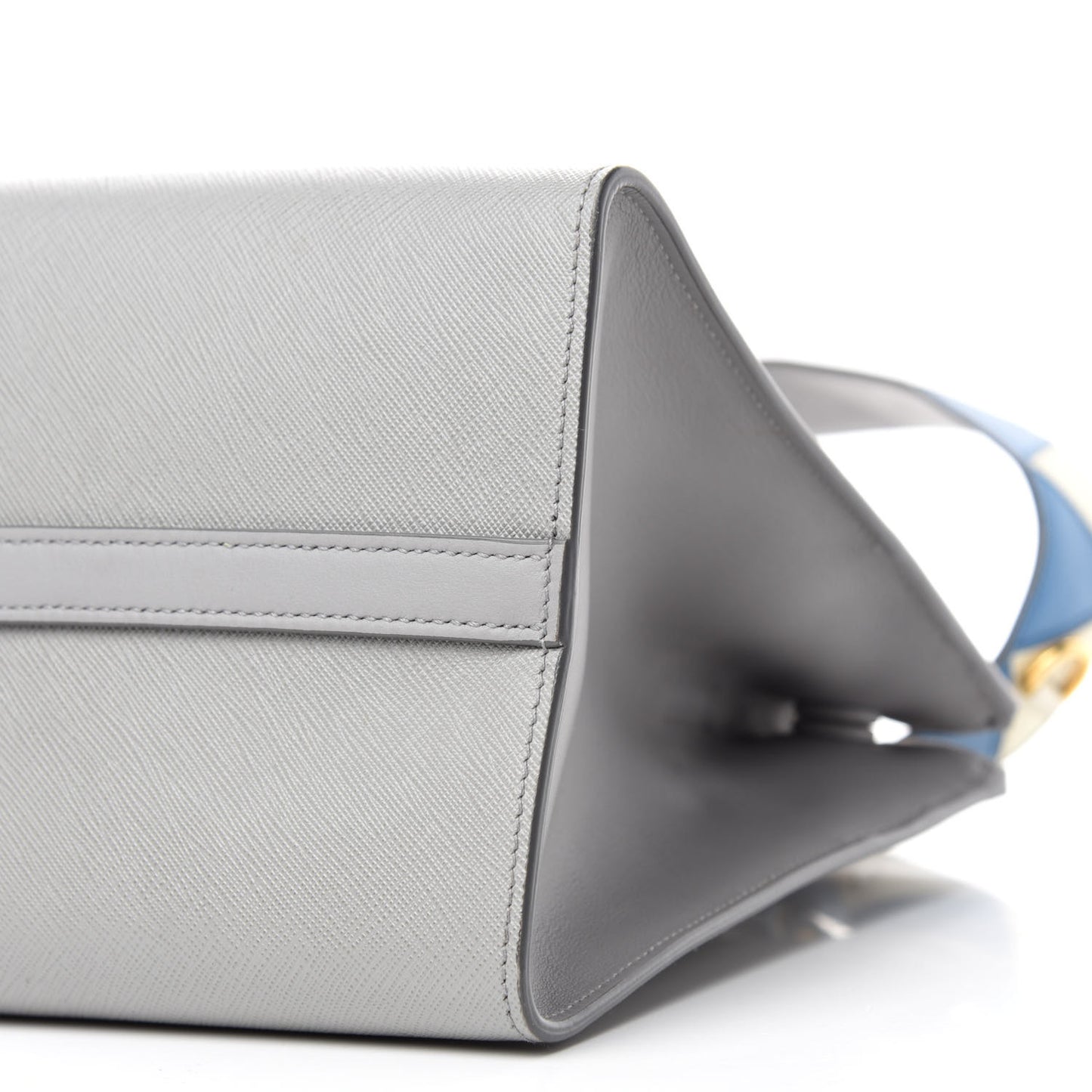 Saffiano City Calfskin Greche Paradigme Bag Nube Mare