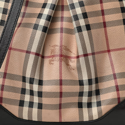 Burberry Haymarket Check Hartham Shoulder Bag Chocolate 8 of 15