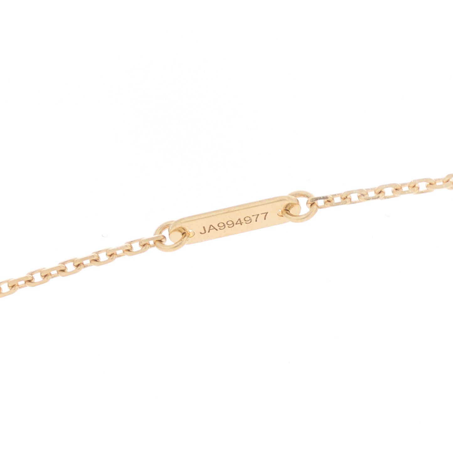 18K Yellow Gold Mother of Pearl Sweet Alhambra Pendant Necklace