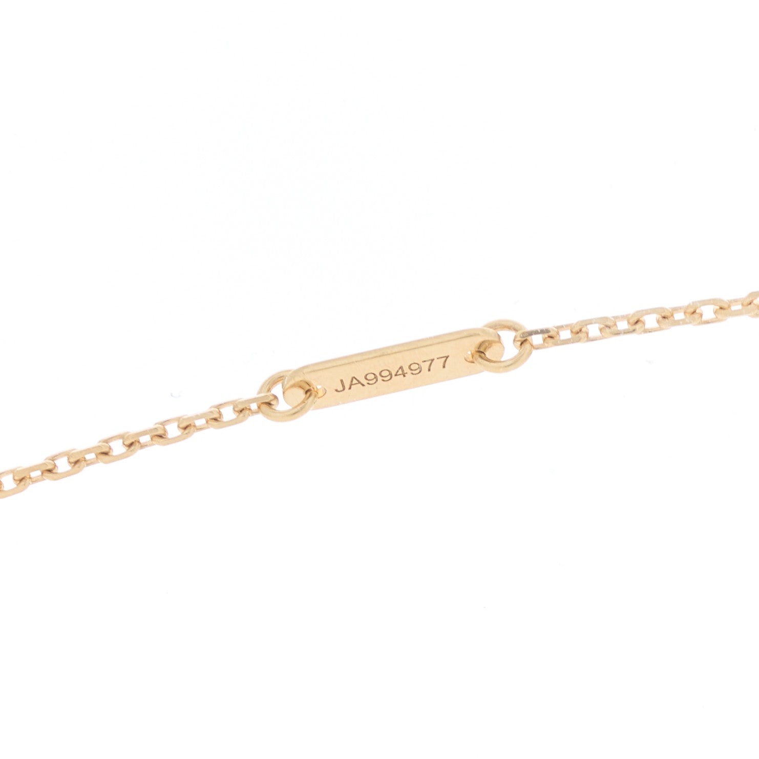 Van Cleef & Arpels 18K Yellow Gold Mother of Pearl Sweet Alhambra Pendant Necklace 3 of 5