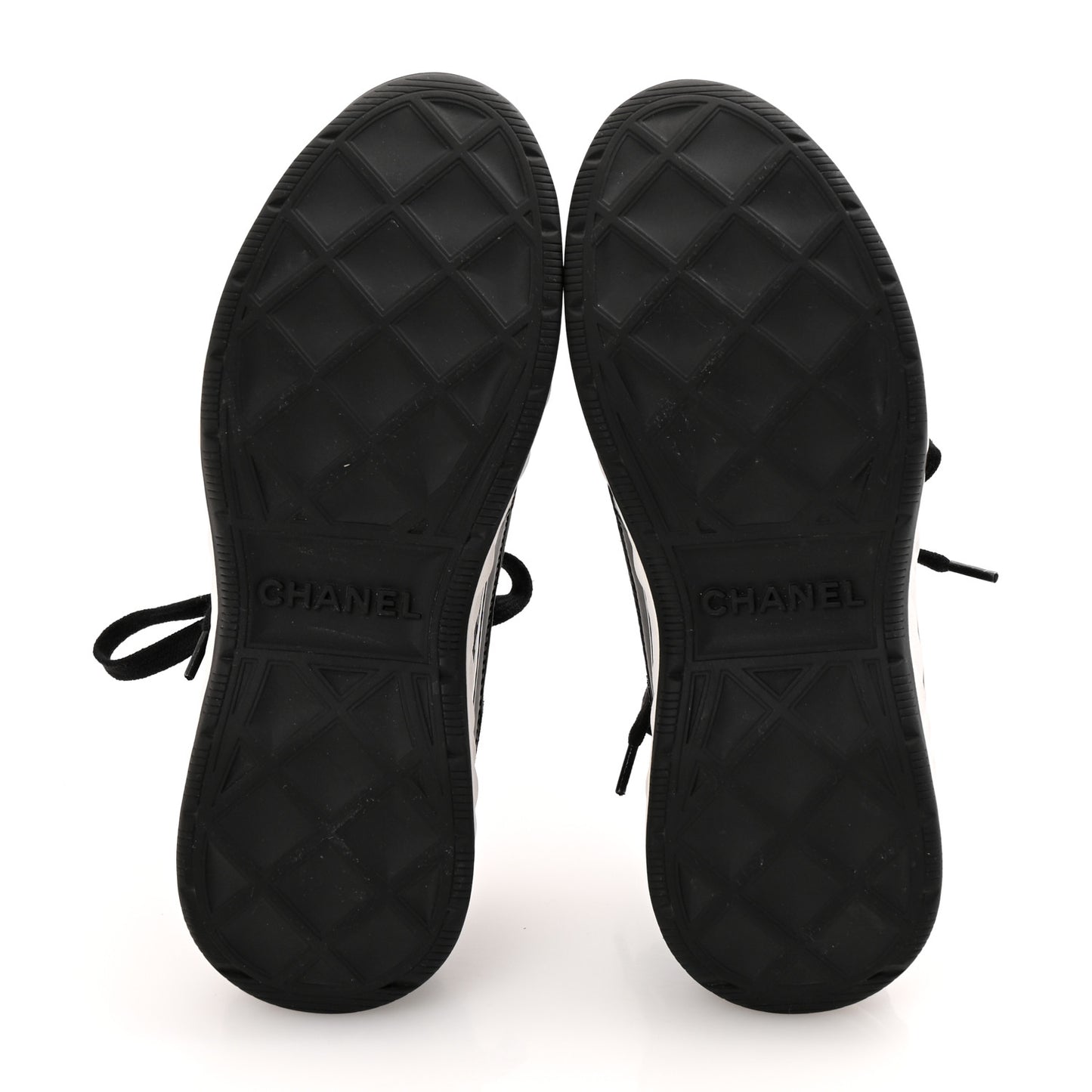 Velvet Calfskin Mixed Fibers CC Sneakers 36 Black