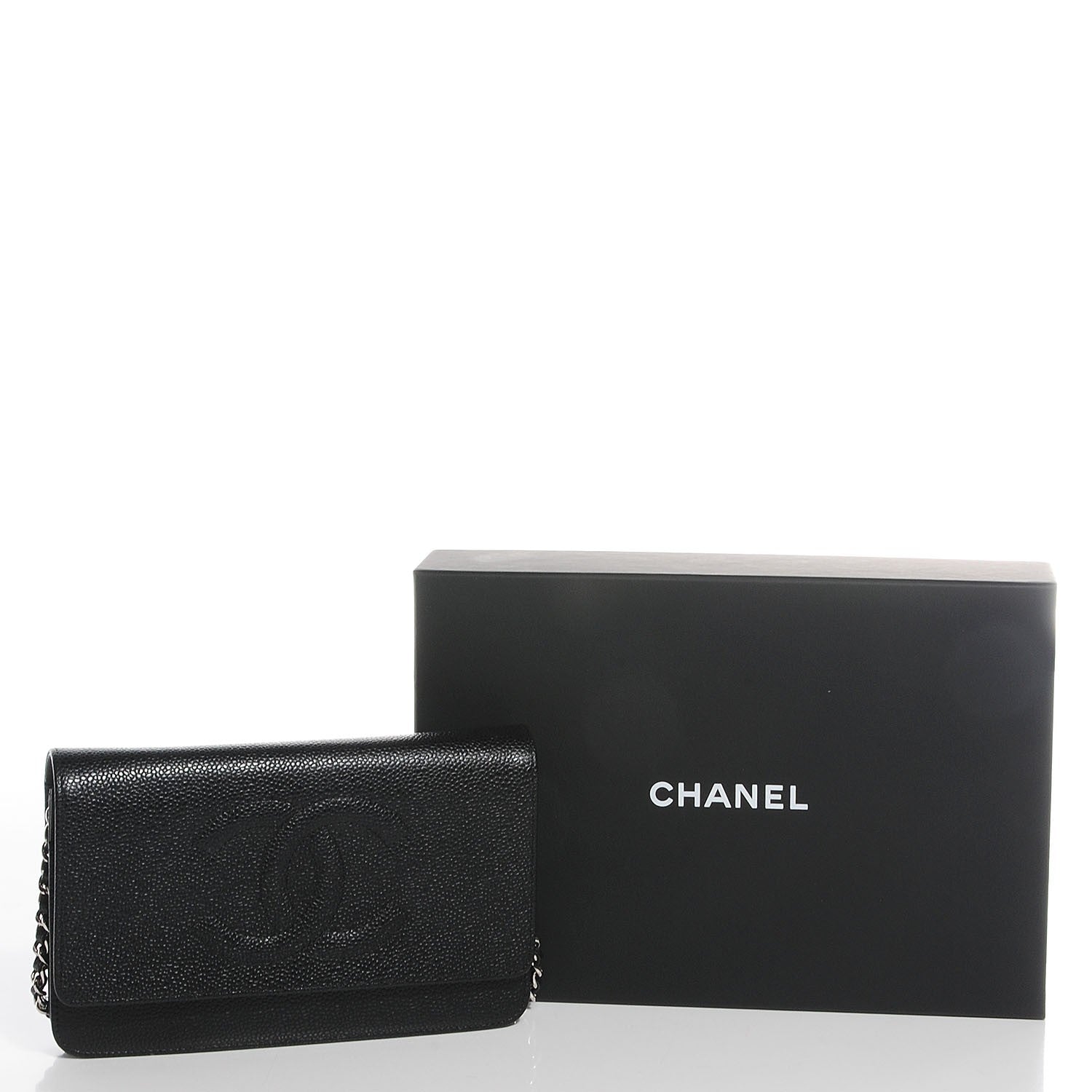 Chanel Caviar Timeless CC Wallet on Chain WOC Black 9 of 9