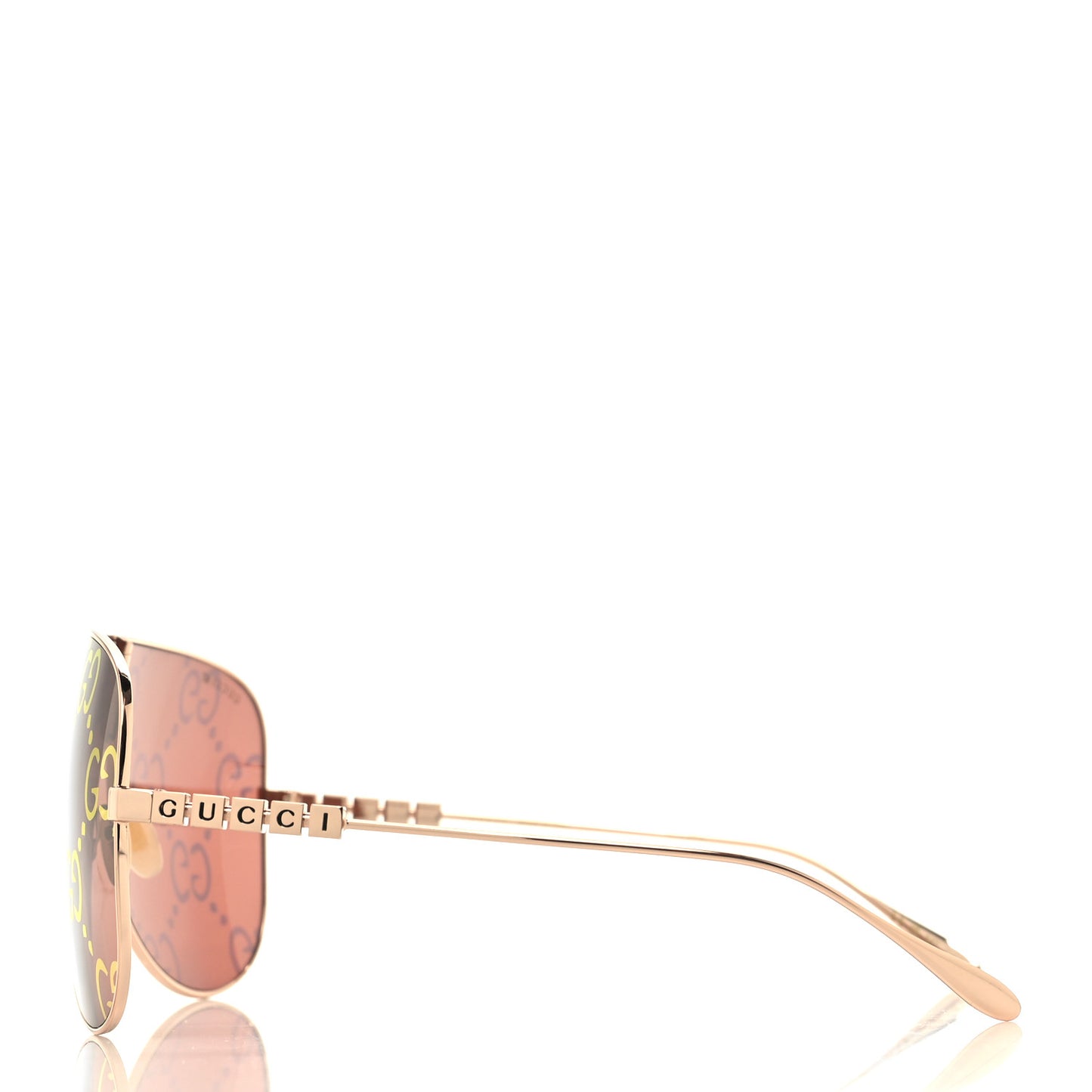 Metal Mask Sunglasses GG1436S Red Gold