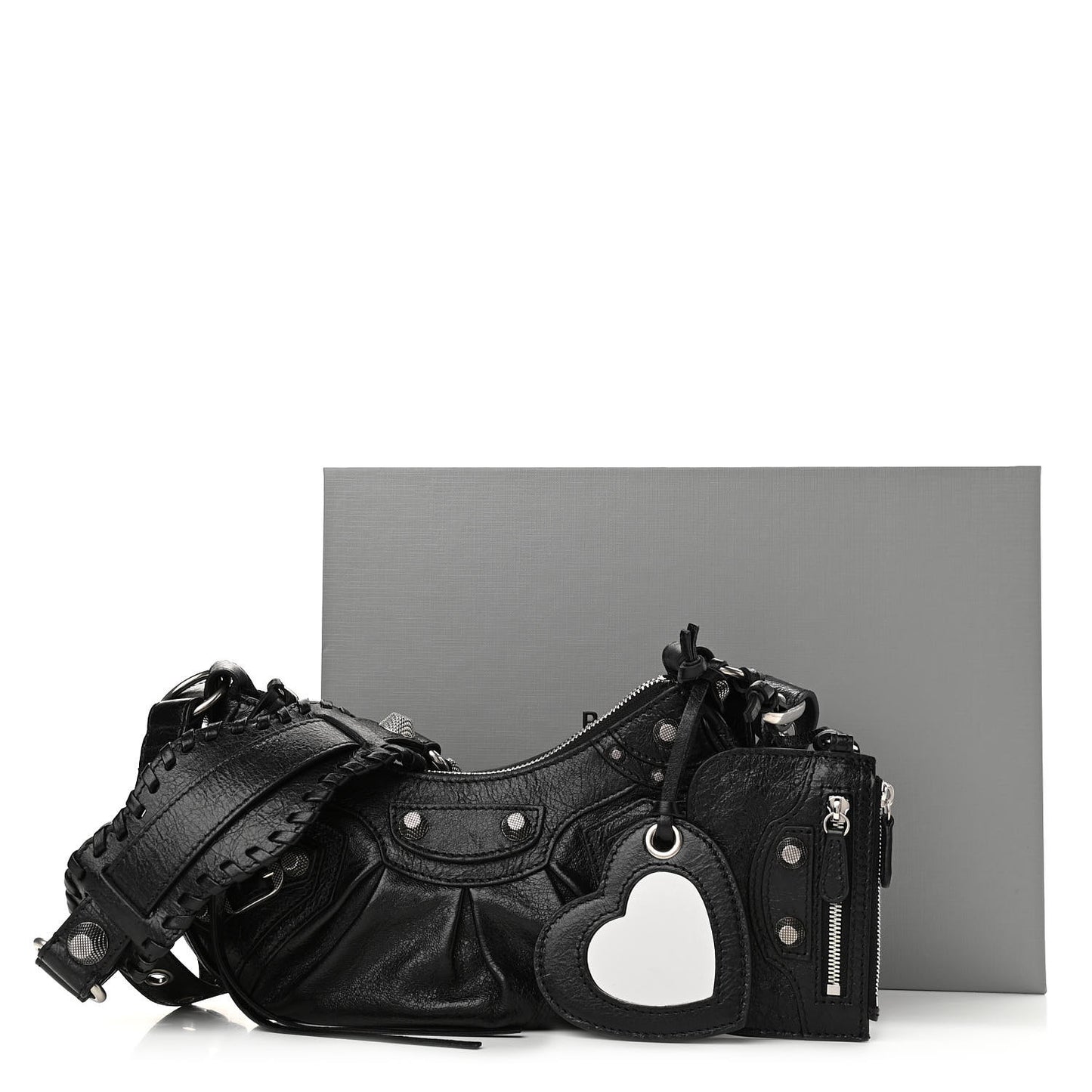 Agneau Arena Le Cagole Shoulder Bag XS Black
