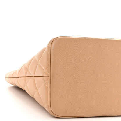 Chanel Caviar Quilted Medallion Tote Beige 8 of 10