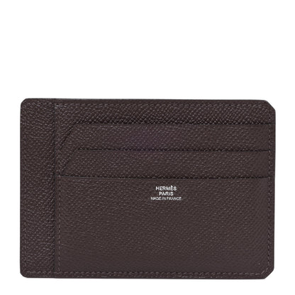 Hermes Epsom City 8CC Card Holder Chocolate 1 of 7