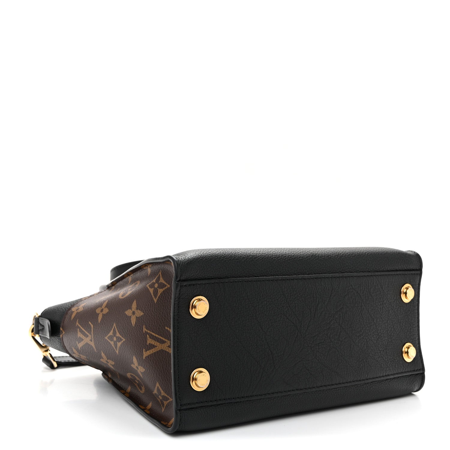 Louis Vuitton Calfskin Monogram On My Side PM Black 4 of 9