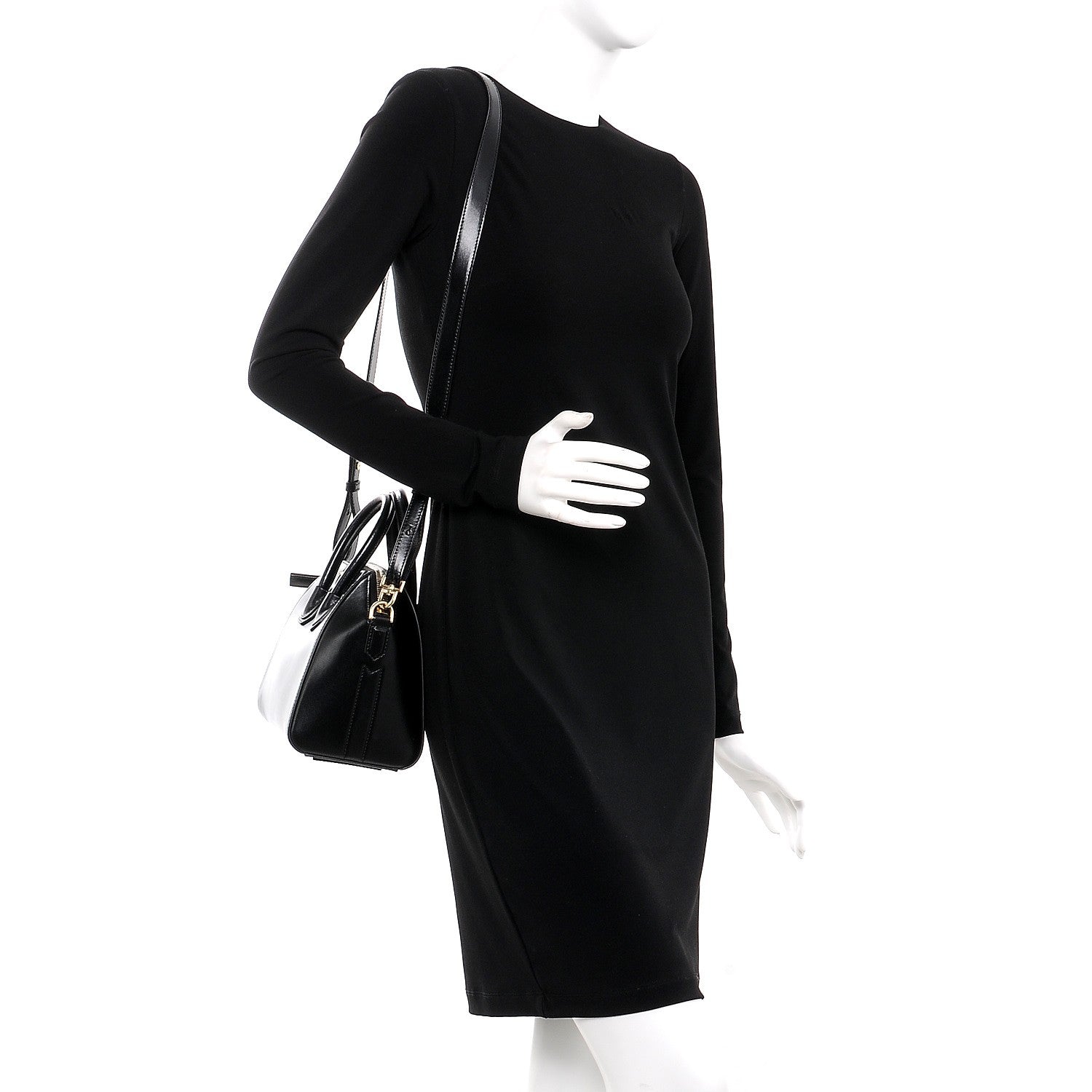 Givenchy Shiny Lord Calfskin Mini Antigona Black 2 of 7