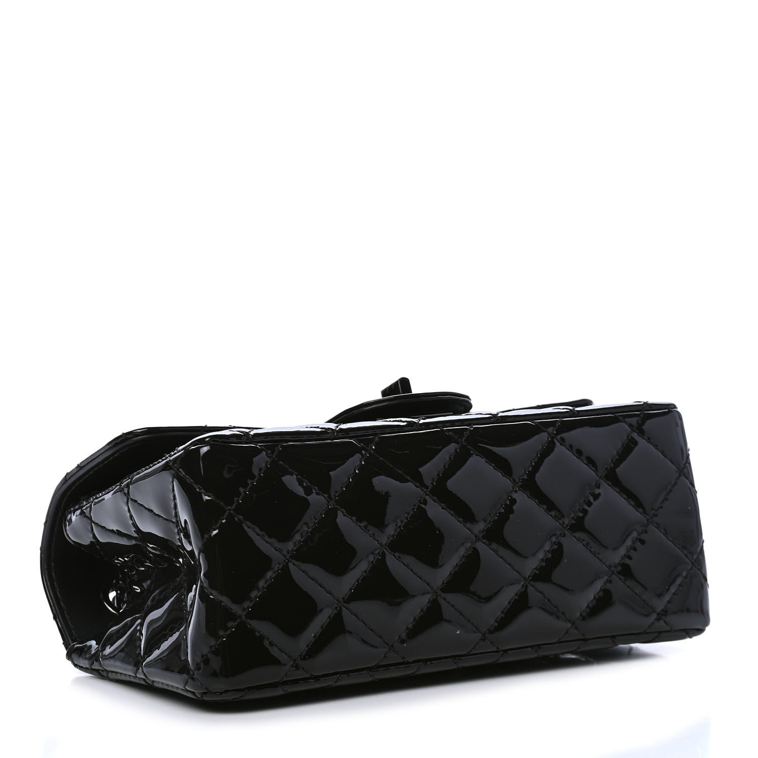 Chanel Patent Calfskin Quilted 2.55 Reissue Mini Flap So Black 3 of 6