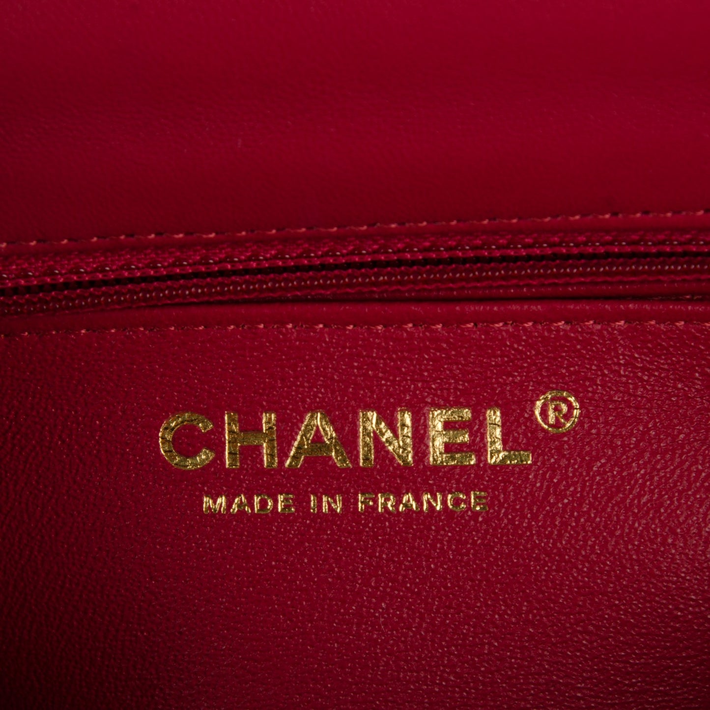 Lambskin Quilted Mini Rectangular Flap Dark Pink