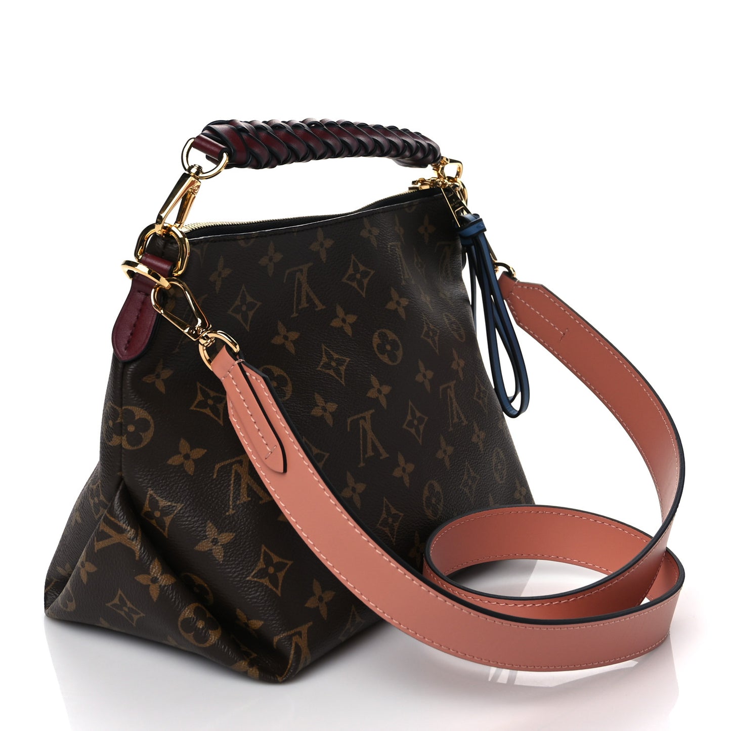 Monogram Beaubourg Hobo Mini Bordeaux Red Peach Safran Blue Jean Blue