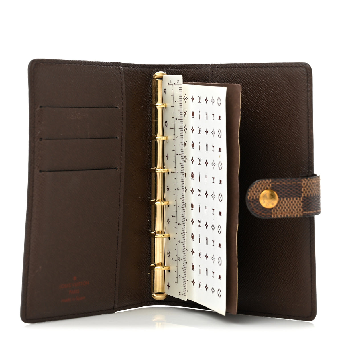 Louis Vuitton Damier Ebene Small Ring Agenda Cover 5 of 11