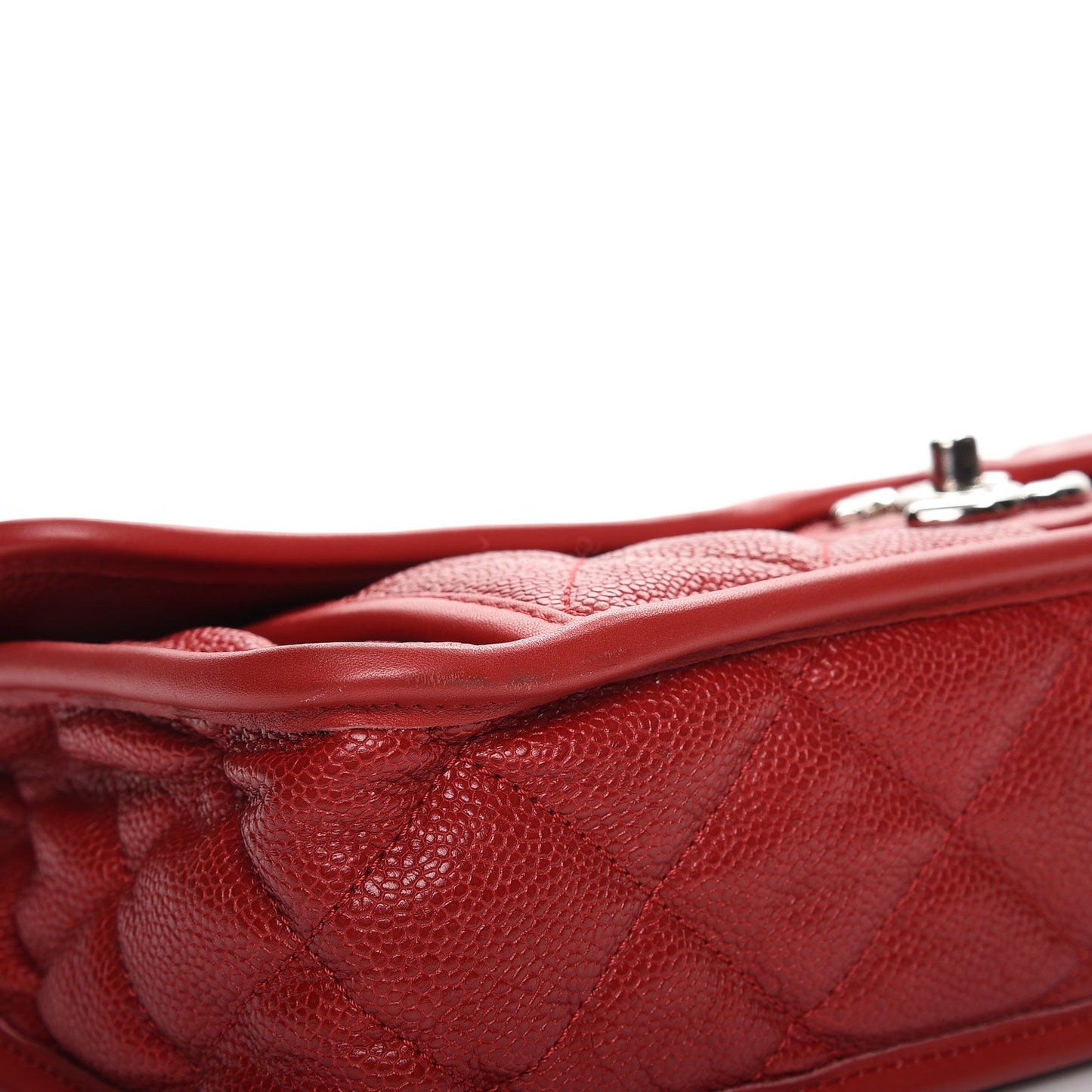 Caviar Large French Riviera Flap Red