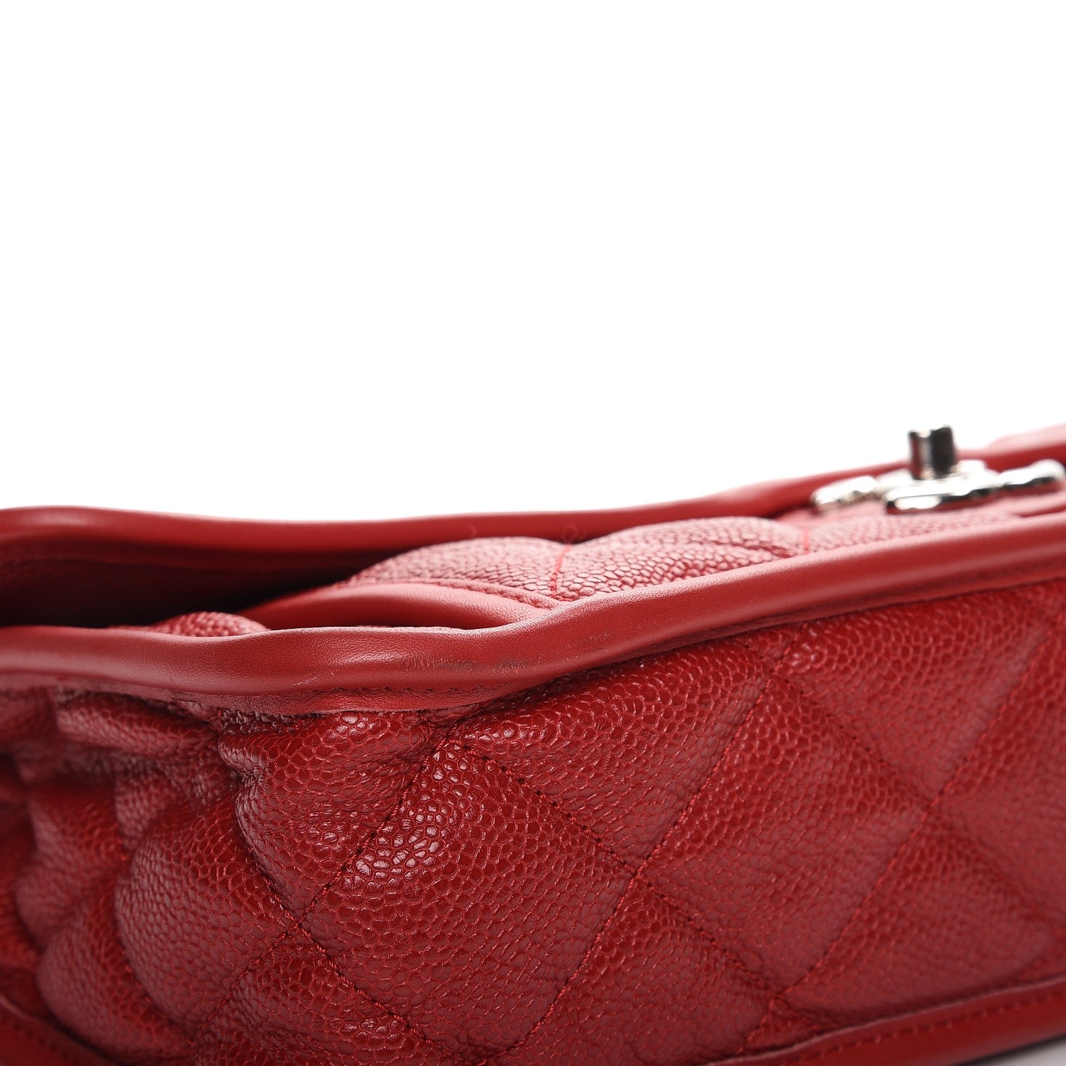 Chanel Caviar Large French Riviera Flap Red 8 of 11