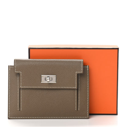 Hermes Epsom Kelly Pocket Compact Wallet Etoupe 10 of 10
