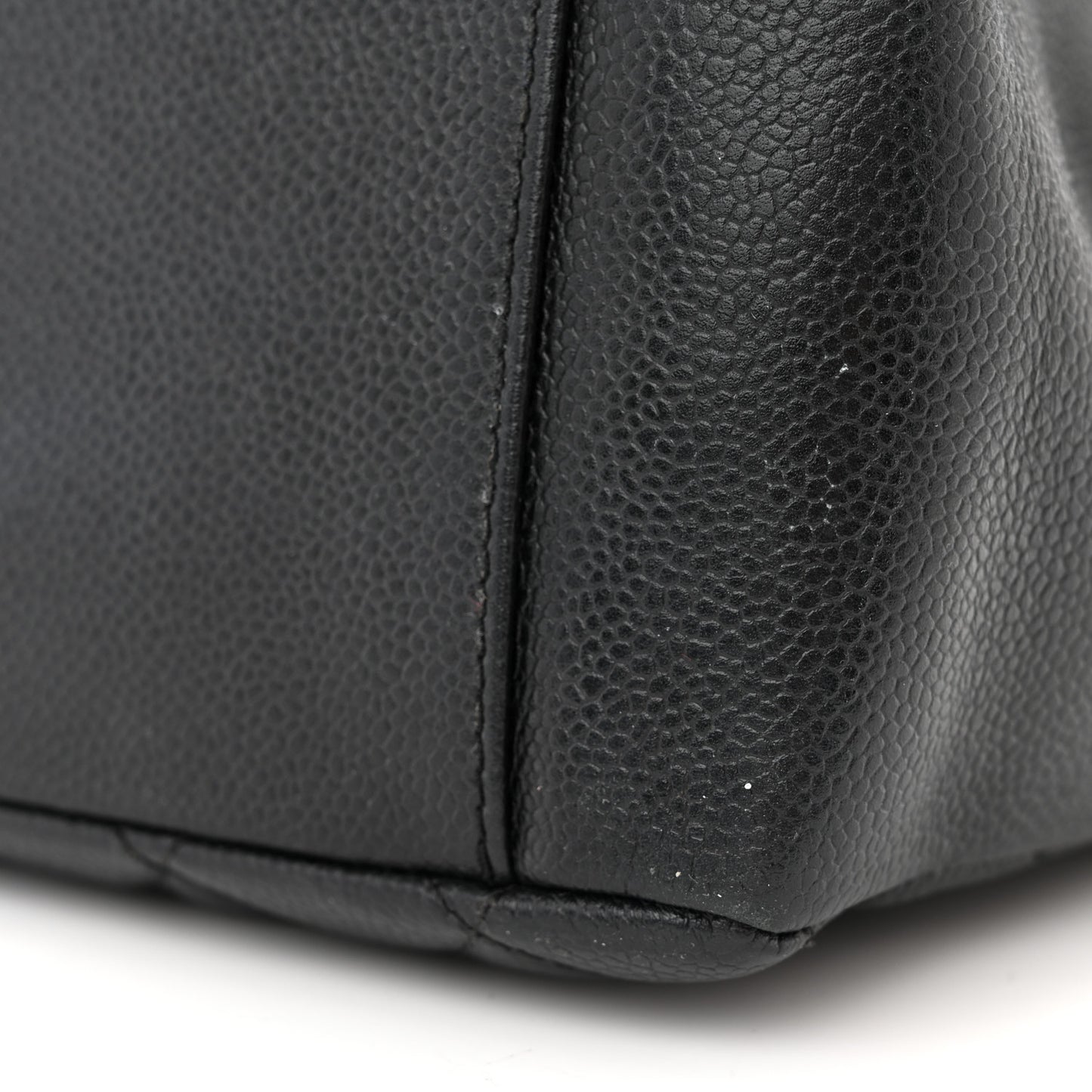 Caviar Quilted Grand Shopping Tote GST Black