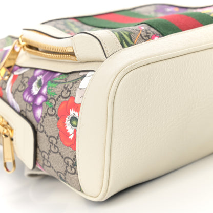 Gucci GG Supreme Monogram Flora Web Small Ophidia Day Backpack White 9 of 11