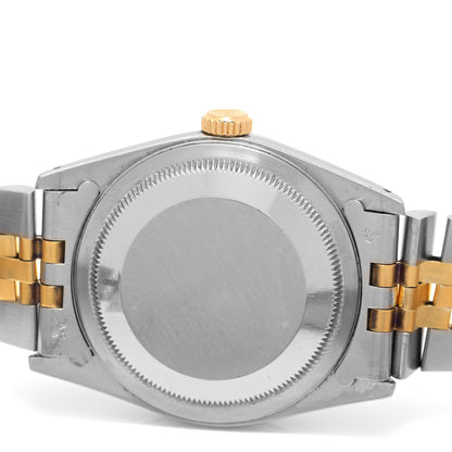 Rolex Stainless Steel 18K Yellow Gold 36mm Oyster Perpetual Datejust Watch Champagne 16233 4 of 4