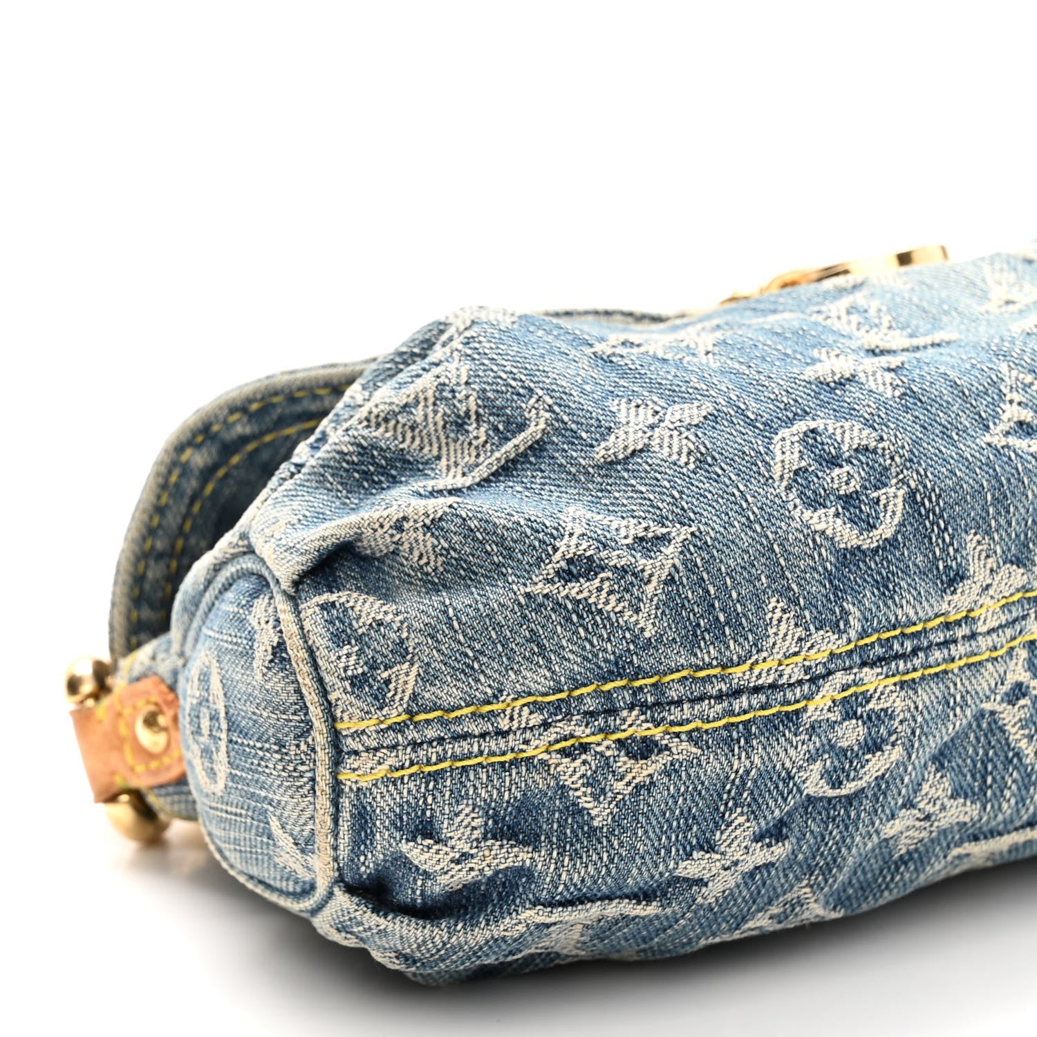 Louis Vuitton Monogram Denim Mini Pleaty Blue 8 of 10