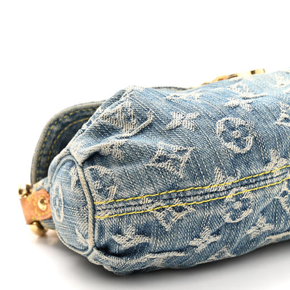 Louis Vuitton Monogram Denim Mini Pleaty Blue 8 of 10