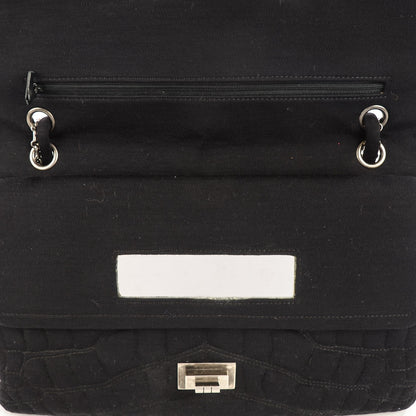 Chanel Jersey Coco's Croc 2.55 Reissue 227 Flap Black 8 of 13