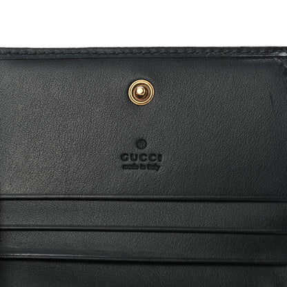 Gucci Calfskin Matelasse GG Marmont Card Case Wallet Black 7 of 8