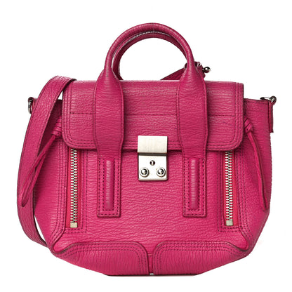 3.1 Phillip Lim Textured Calfskin Mini Pashli Satchel Fuschia 1 of 34