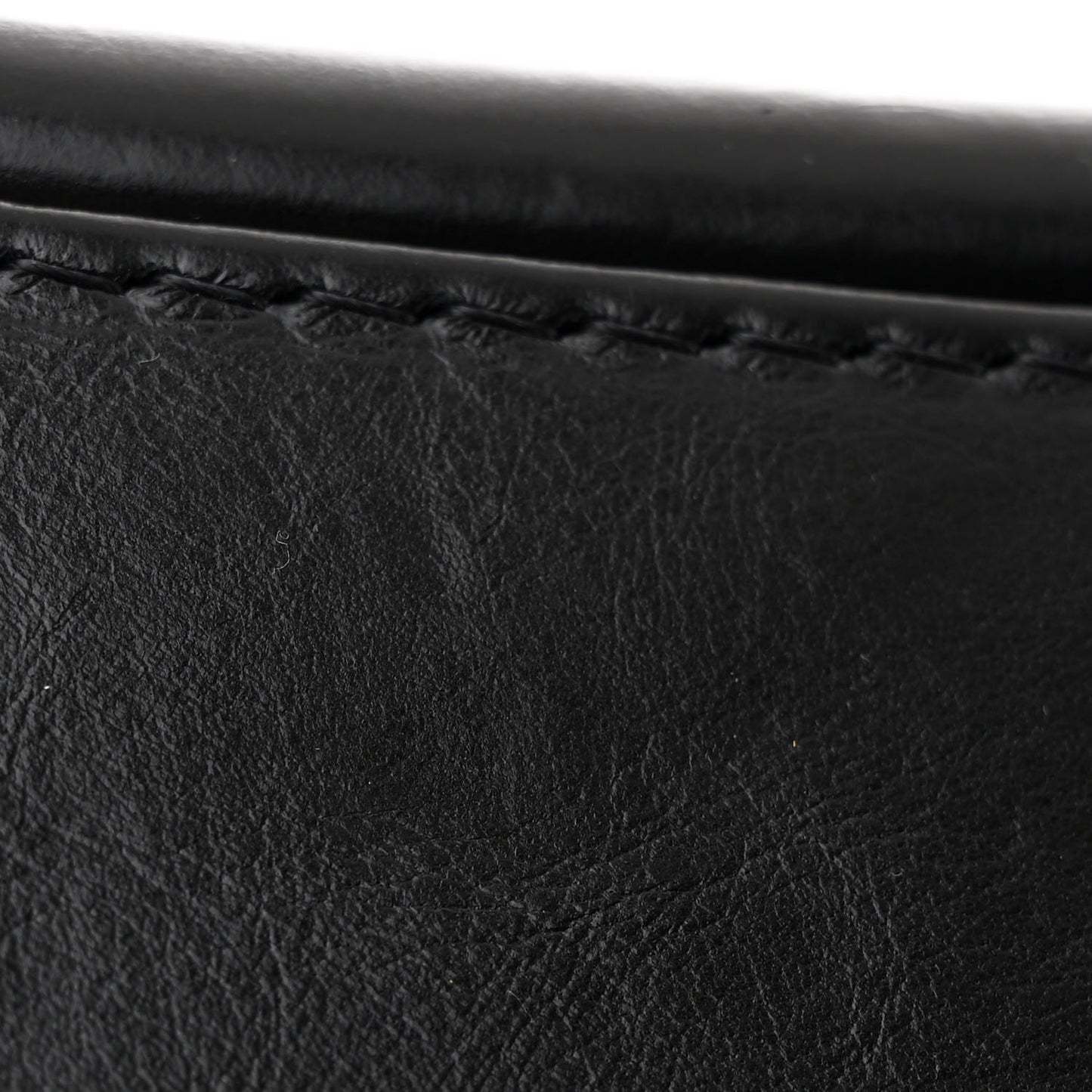Aged Calfskin Quilted Small Gabrielle Hobo Black