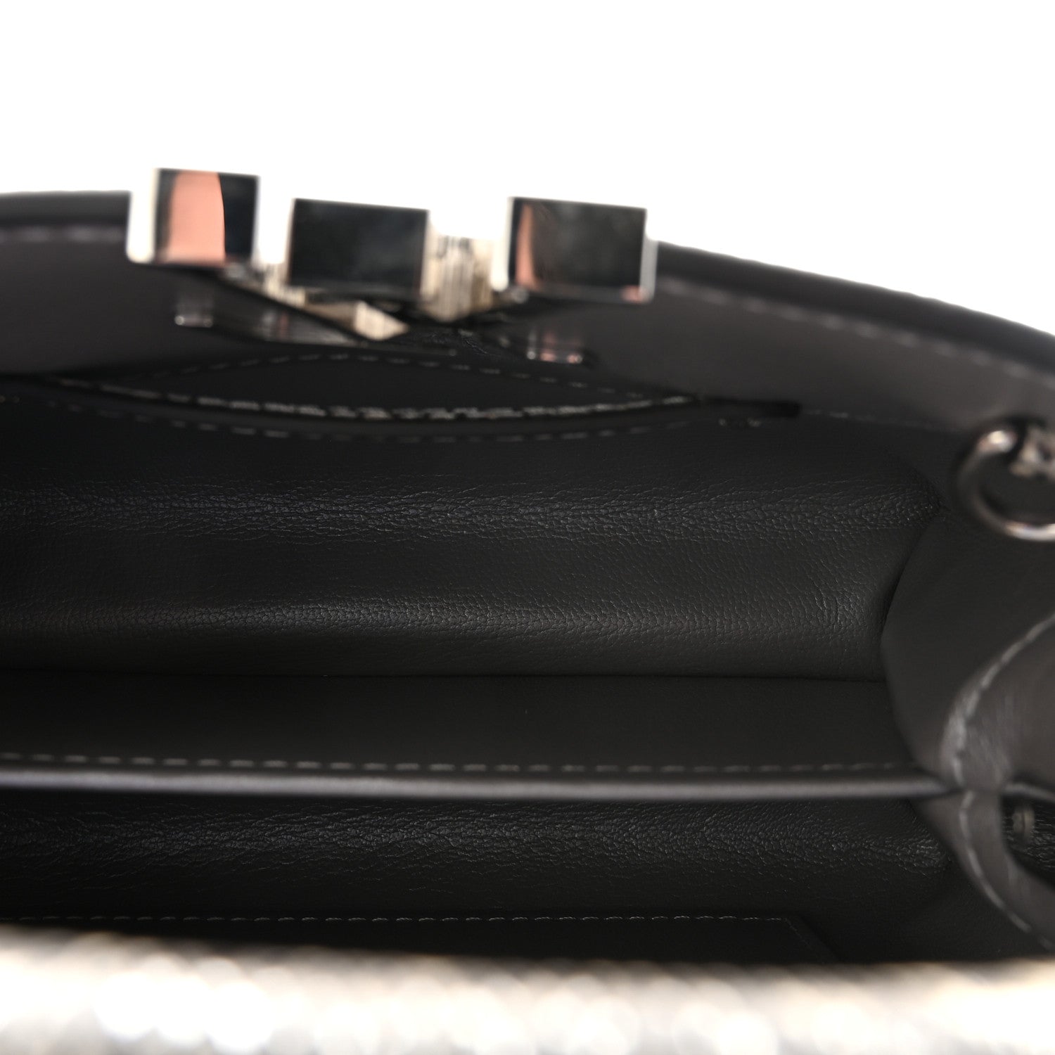 Louis Vuitton Lizard Mini Capucines Argento 5 of 10
