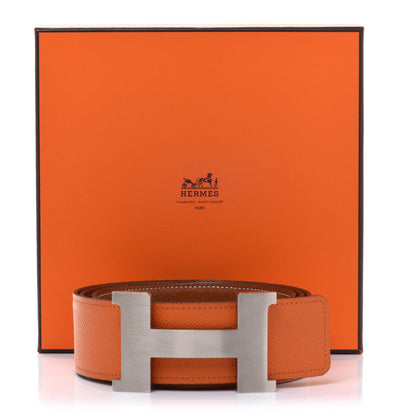 Hermes Epsom 42mm Constance 2 H Belt 100 Gold Orange 7 of 7