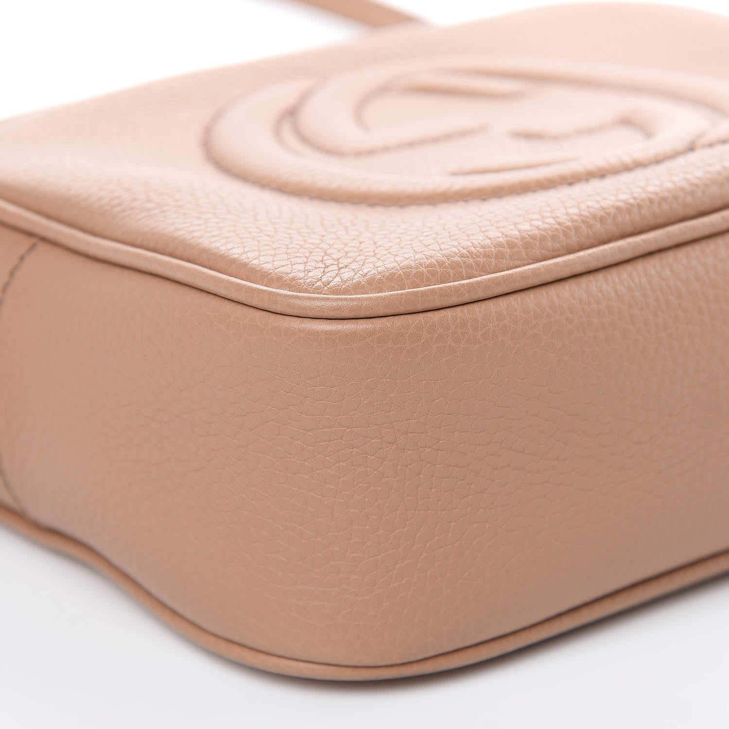Gucci Pebbled Calfskin Small Soho Disco Bag Rose Beige 8 of 11