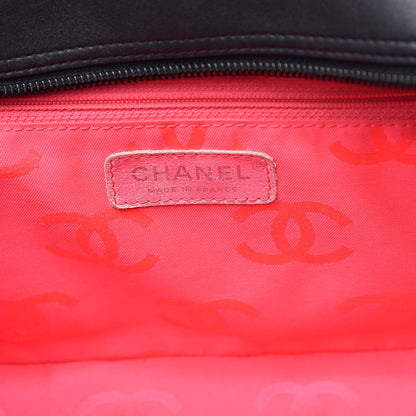 Chanel Calfskin Quilted Large Cambon Bowler Black White 6 of 15