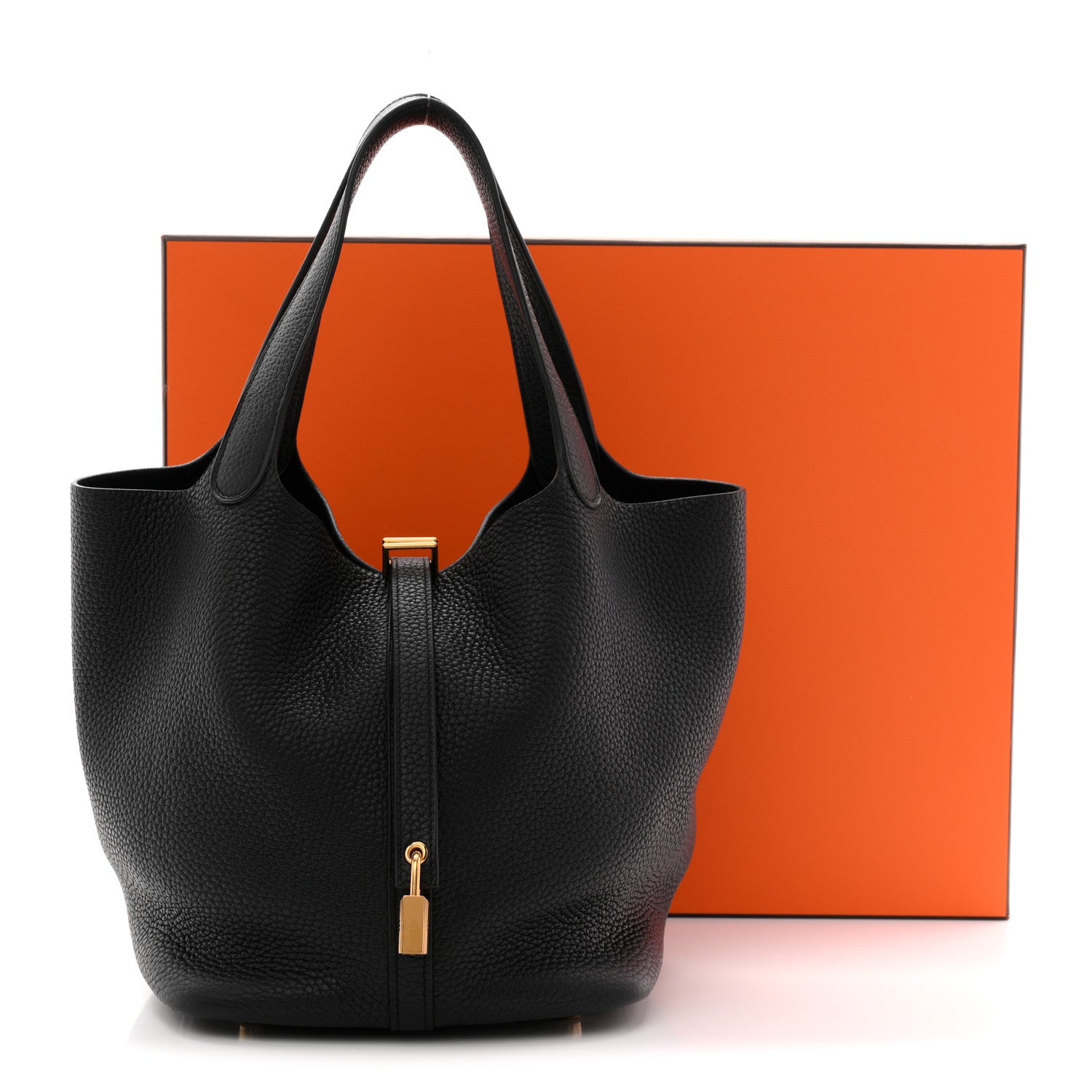 Hermes Taurillon Clemence Picotin Lock 22 MM Black 11 of 11