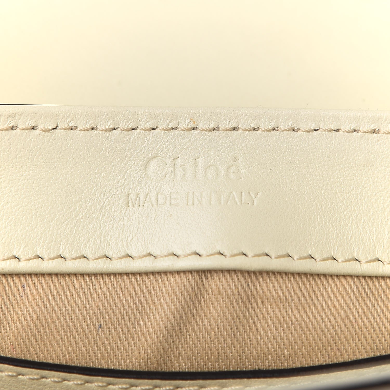 Chloe Calfskin Crocodile Embossed Mini C Double Carry Blondie Beige Autumnal Brown 8 of 11