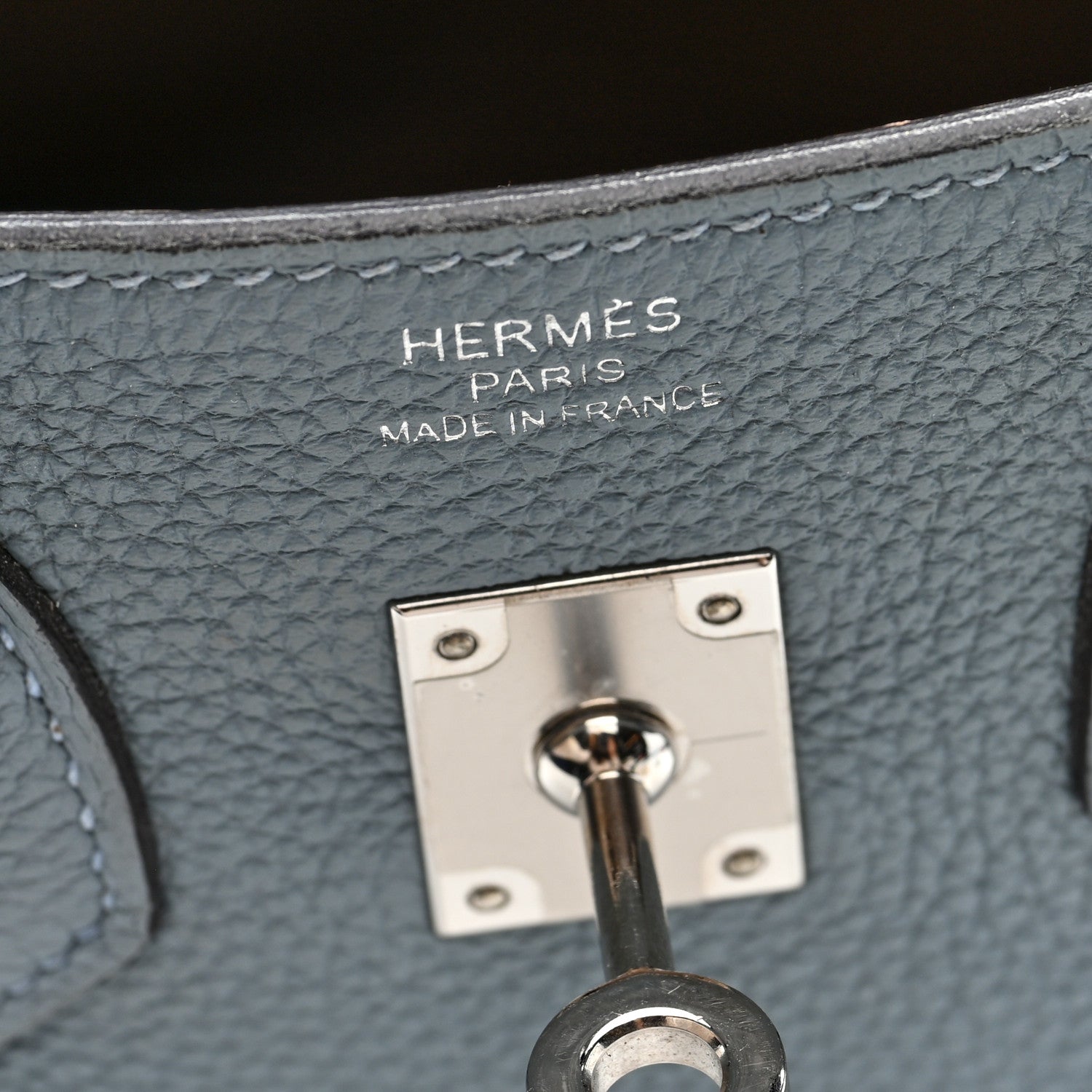 Hermes Togo Verso Birkin 25 Bleu Lin Chai 6 of 10
