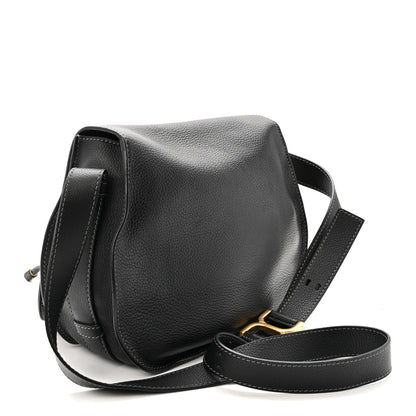 Chloe Calfskin Medium Marcie Round Crossbody Bag Black 3 of 10