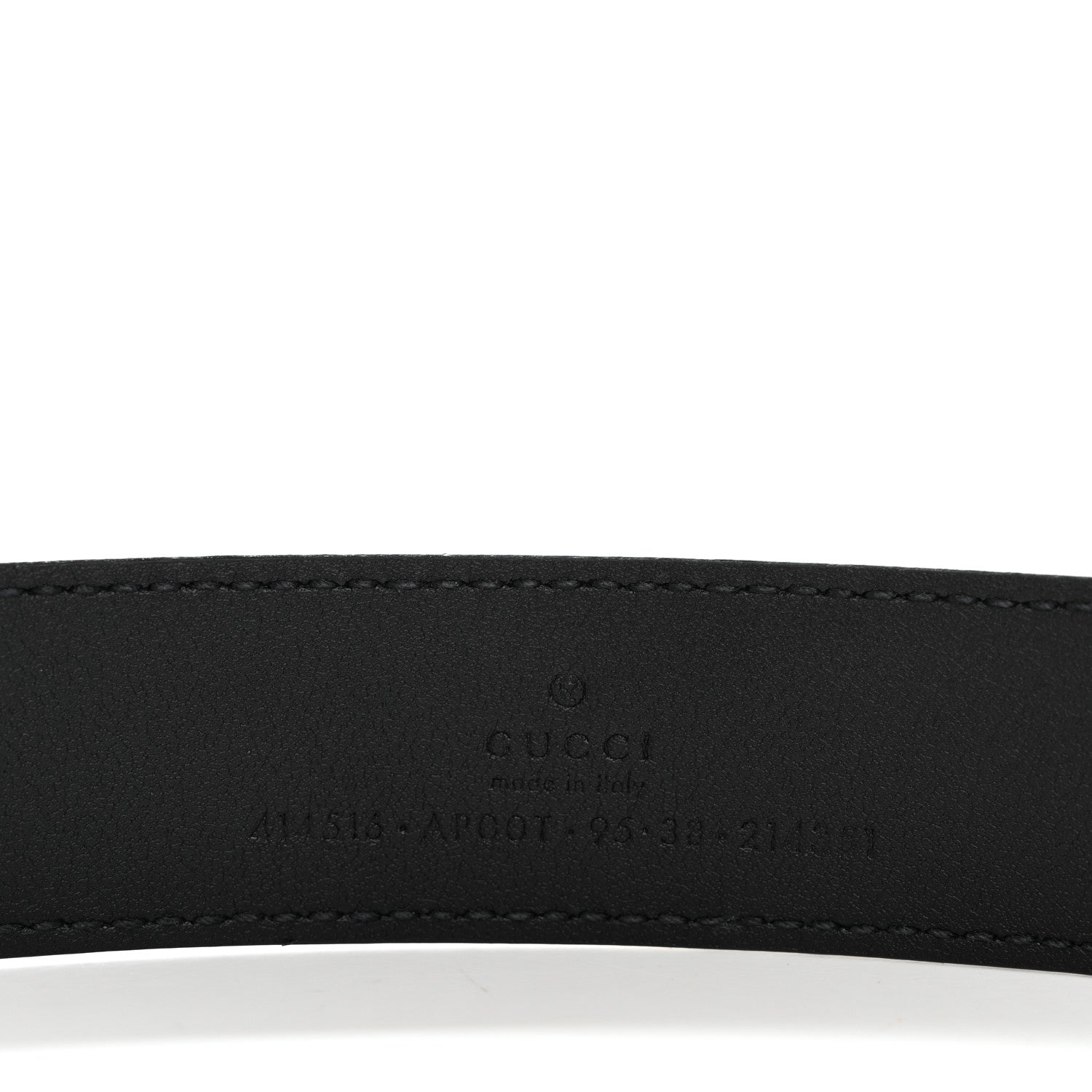 Gucci Moon Calfskin Double G 30mm Belt 95 38 Black 3 of 6