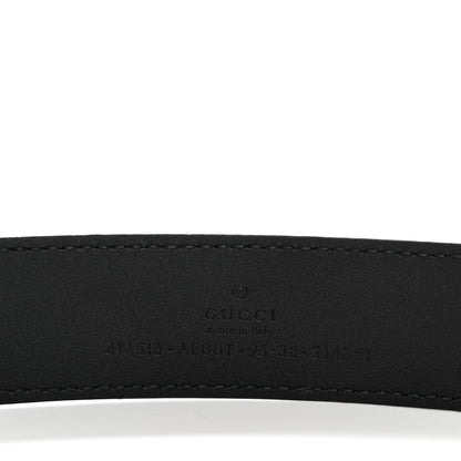 Gucci Moon Calfskin Double G 30mm Belt 95 38 Black 3 of 6