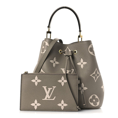 Louis Vuitton Empreinte Monogram Giant Neonoe MM Tourterelle Creme 3 of 10