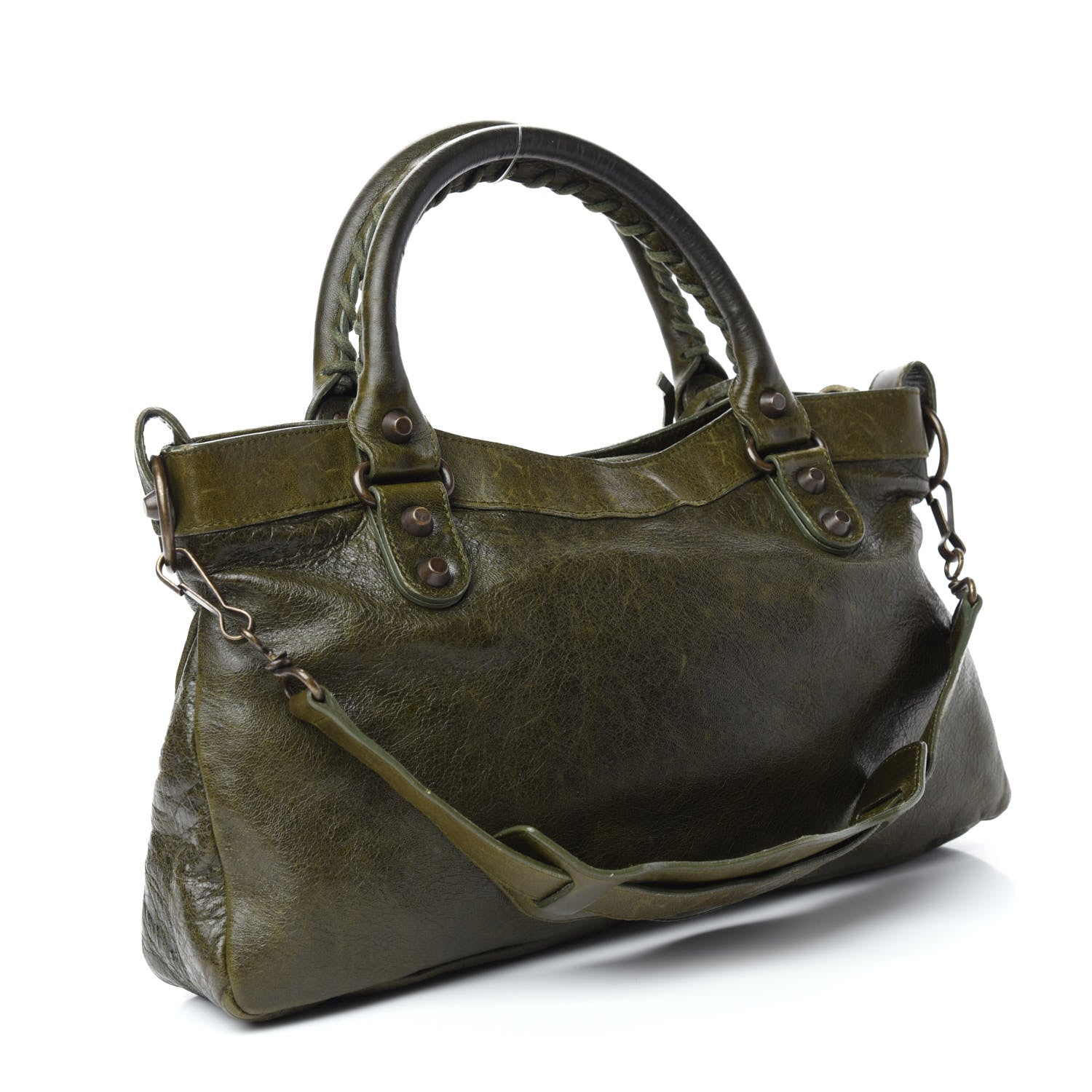 Balenciaga Chevre Classic Hardware First Olive 3 of 10