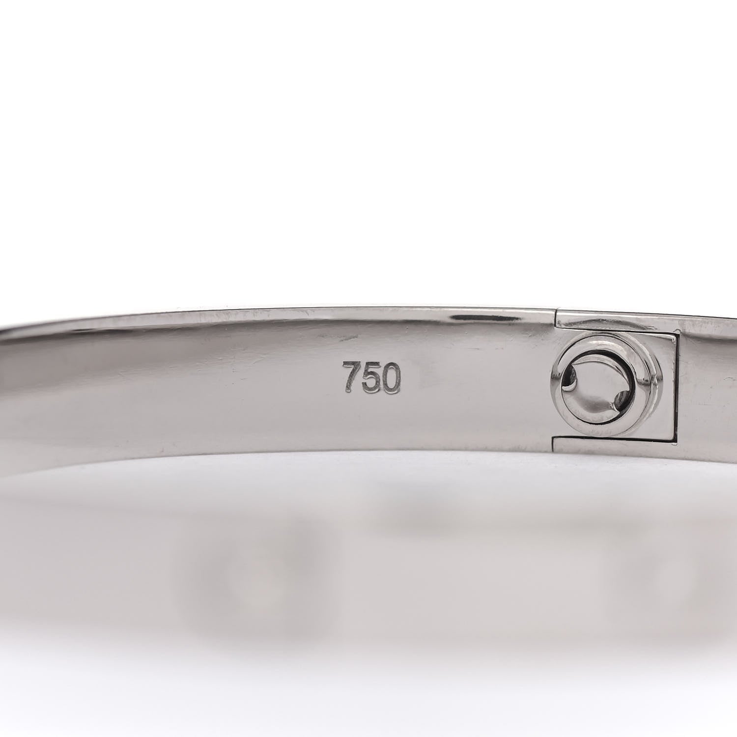 Cartier 18K White Gold LOVE Bracelet 18 4 of 8