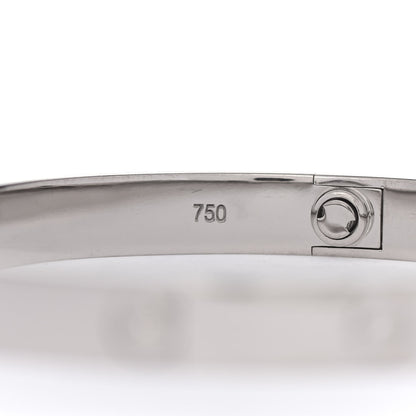 Cartier 18K White Gold LOVE Bracelet 18 4 of 8