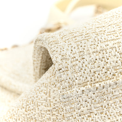 Chanel Lurex Boucle Medium Deauville Tote White 10 of 10