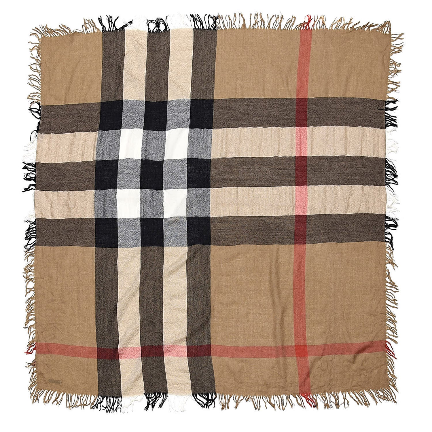Burberry Merino Wool House Check Scarf Brown 1 of 3