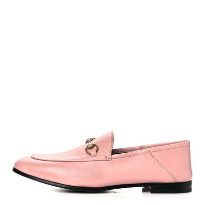 Gucci Lambskin Womens Brixton Horsebit Loafers 39.5 Perfect Pink 1 of 8