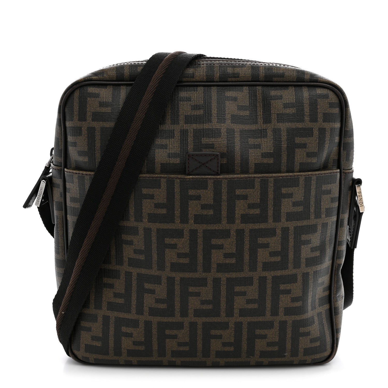 Fendi Zucca Spalmati Messenger Bag Tobacco 1 of 12