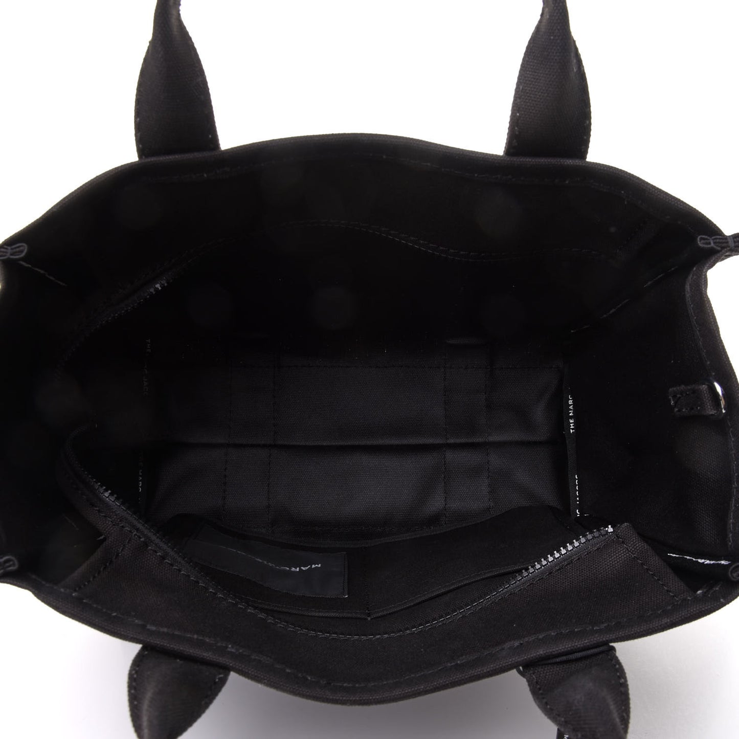 Cotton Canvas Small The Traveler Tote Bag Black